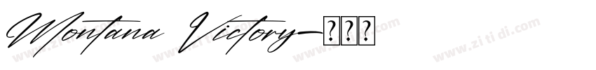 Montana Victory字体转换
